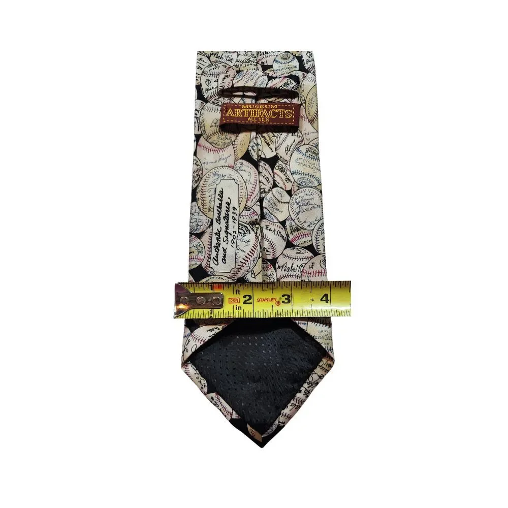 Museum Artifacts Signed Baseballs Mens‎ Neck Tie
